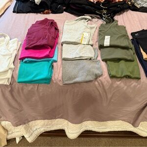 Bundle of ribbed tank tops